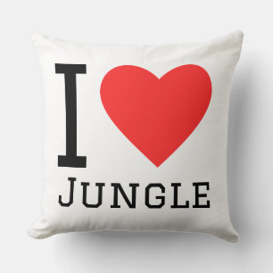 I love jungle throw pillow