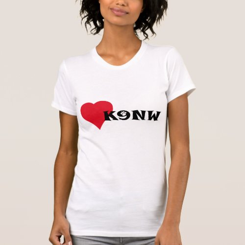 I Love K9 Nosework Quirky T_Shirt