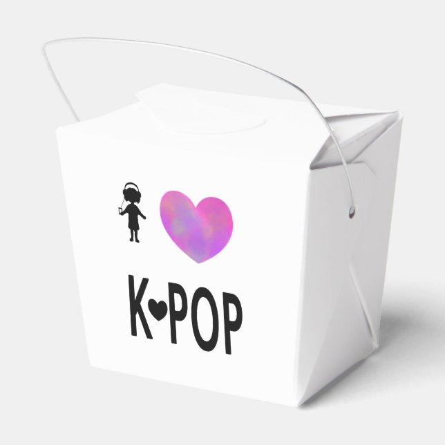 I love K-pop Favor Boxes (Back Side)