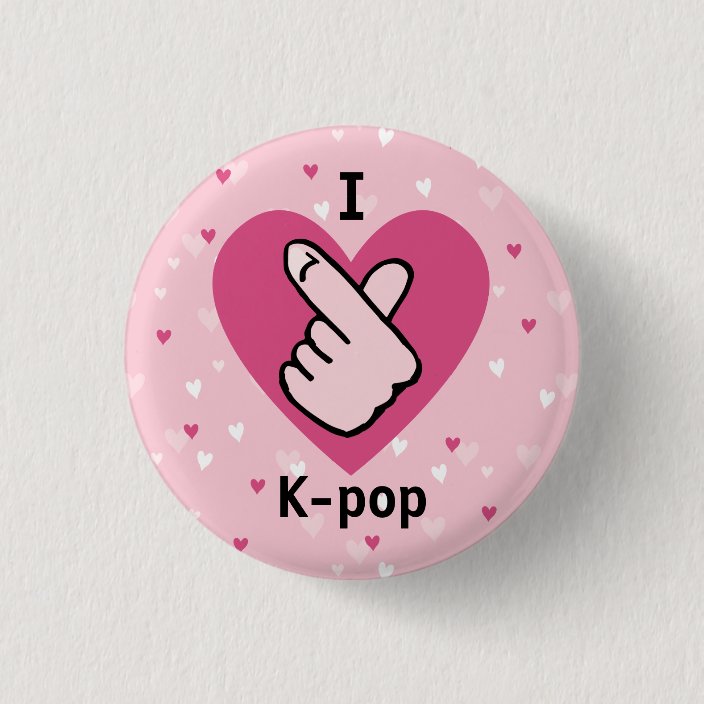 I Love K Pop Pink Finger Heart Blackpink Button Zazzle Com I Love K Pop Pink Finger Heart Blackpink Button Zazzle Com