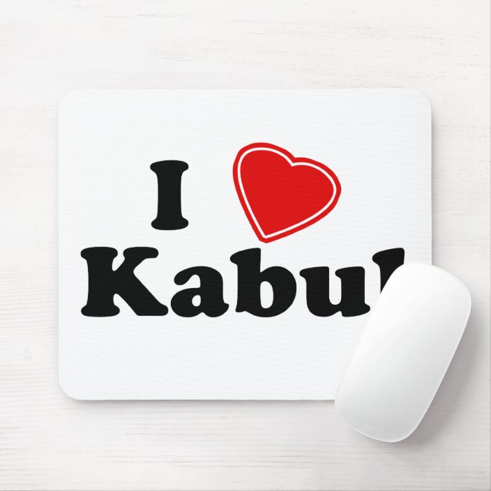 I Love Kabul Mouse Pad