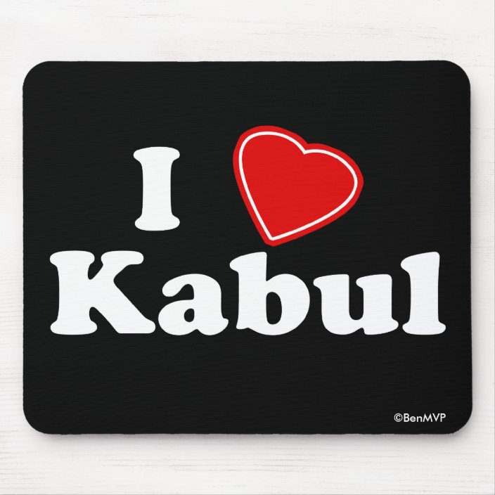 I Love Kabul Mousepad
