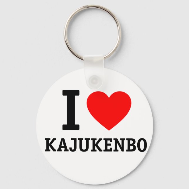 I Love Kajukenbo Keychain (Front)