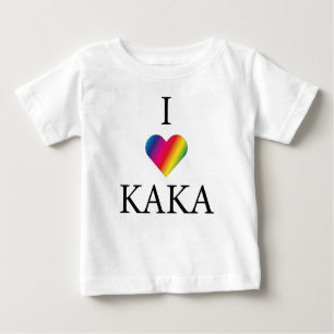 I LOVE KAKA RAINBOW HEART Baby T-Shirt