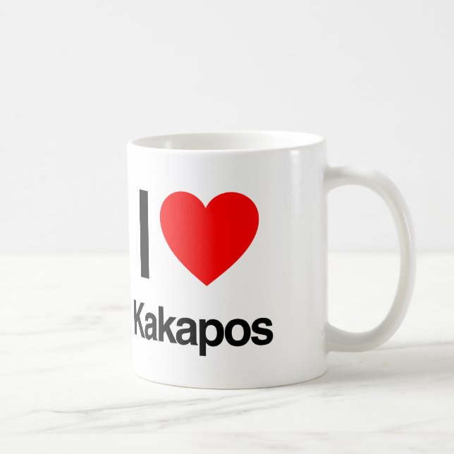 i love kakapos coffee mug (Right)