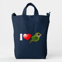 I Love Kakapos BAGGU Duck Bag