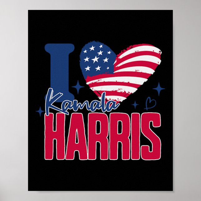 I Love Kamala Harris  Poster (Front)