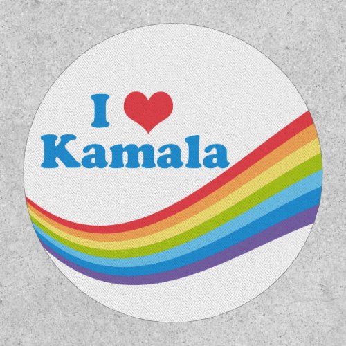 I Love Kamala Rainbow Patch