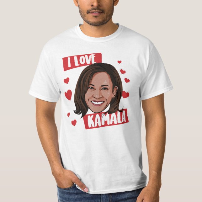 I LOVE KAMALA T-Shirt (Front)