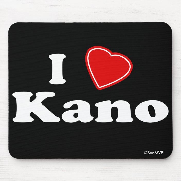 I Love Kano Mouse Pad