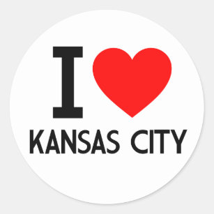 Kansas City Heart Sign Sticker