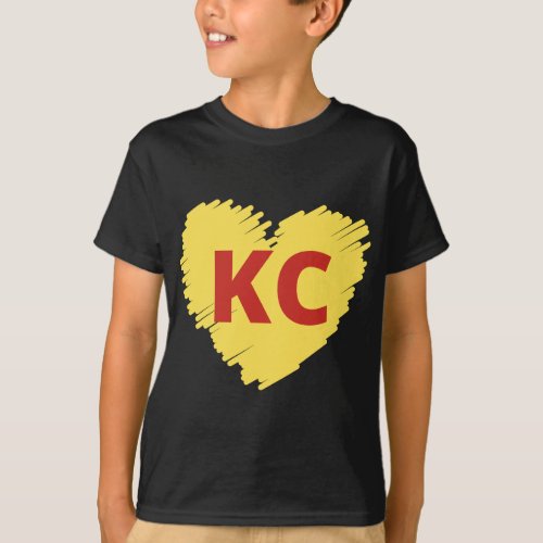 I Love Kansas City Fan KC Football Sport Apparel T_Shirt