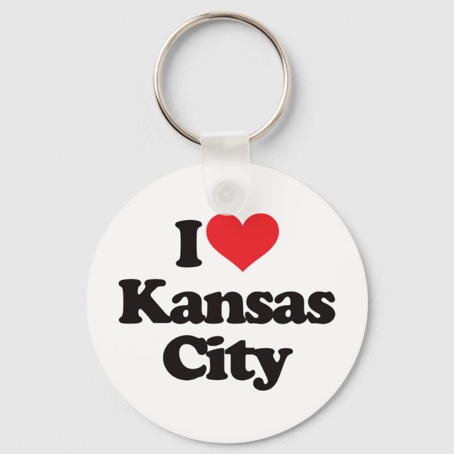 I Love Kansas City Keychain (Front)