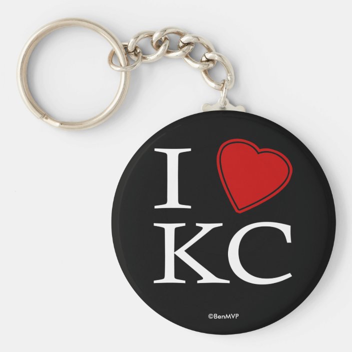 I Love Kansas City Keychain