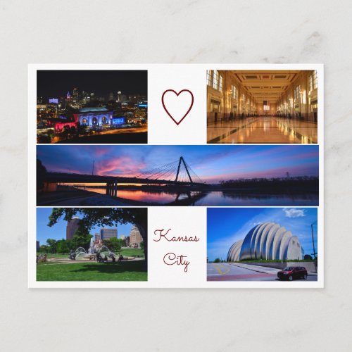 I Love Kansas City Postcard