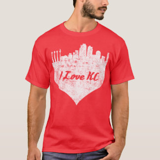 I love kansas city skyline kansas city heart T-Shirt