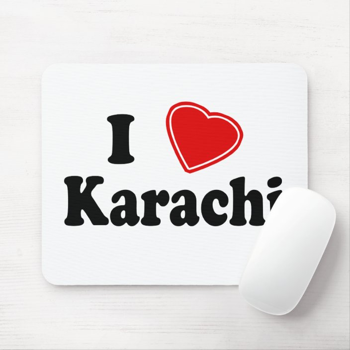 I Love Karachi Mouse Pad