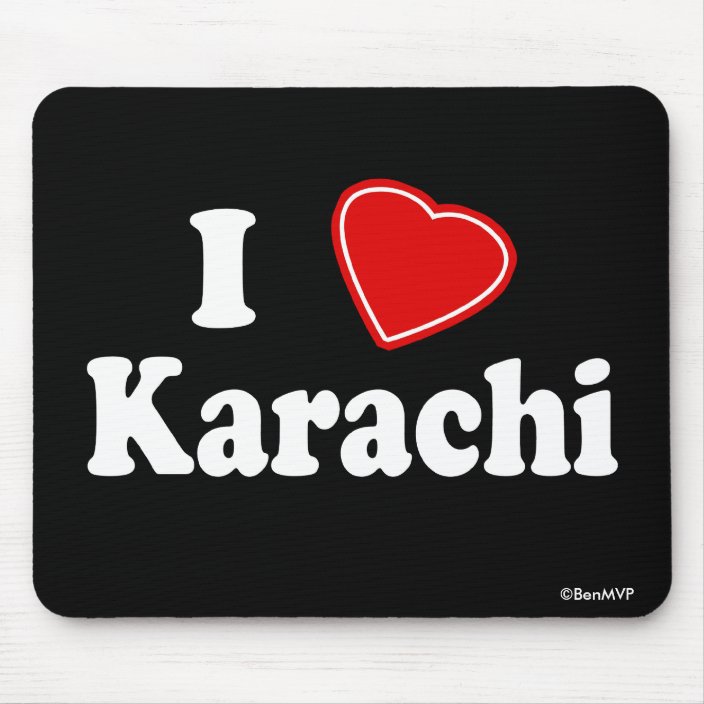 I Love Karachi Mousepad
