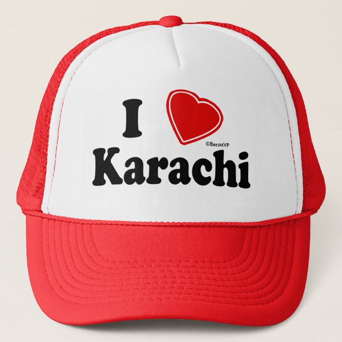 I Love Karachi Trucker Hat
