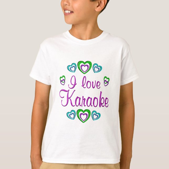 I Love Karaoke T-Shirt (Front)