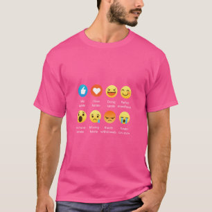 I Love Karate Emoji Emoticon Martial Arts Graphic  T-Shirt
