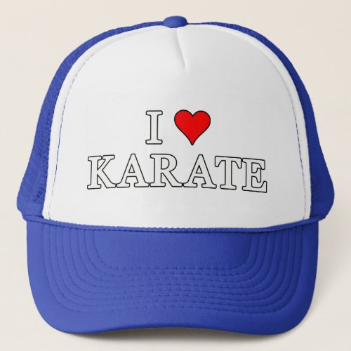 I Love Karate Hat