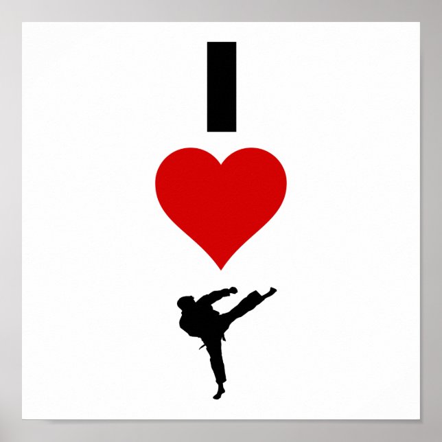 I Love Karate (Vertical) Poster (Front)