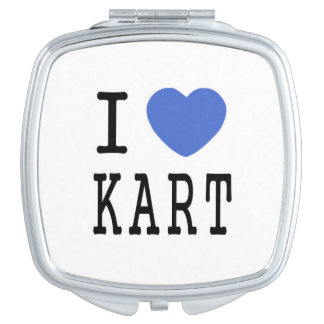 I Love KART Compact Mirror