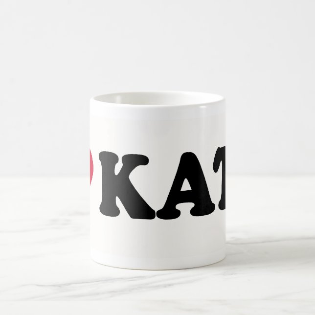 I LOVE KATE COFFEE MUG (Center)