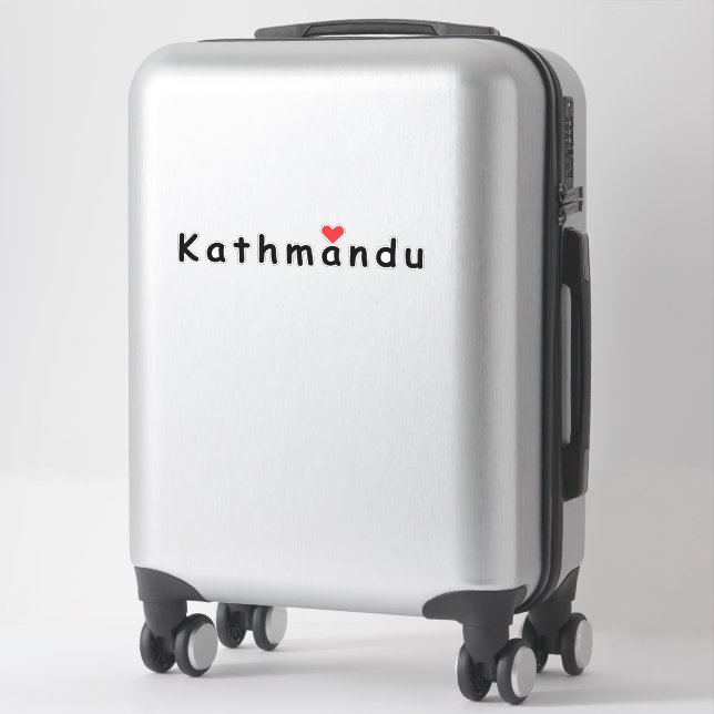 I love Kathmandu Nepal Sticker (Suitcase)