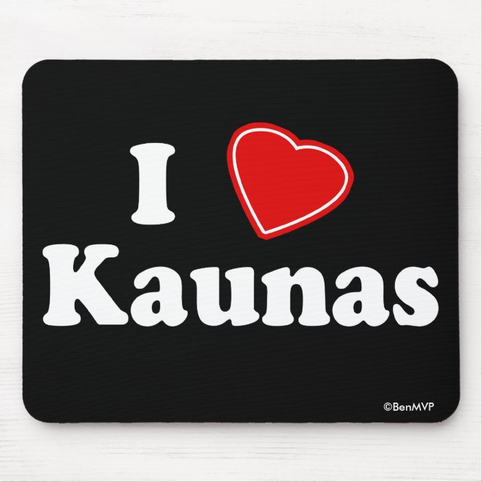 I Love Kaunas Mousepad