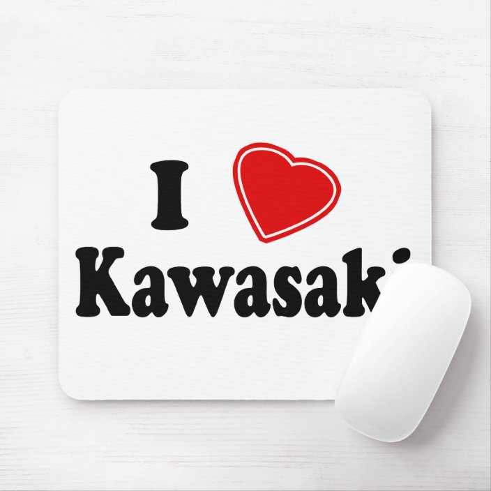 I Love Kawasaki Mouse Pad