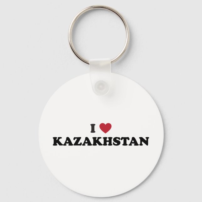 I love Kazakhstan Keychain (Front)
