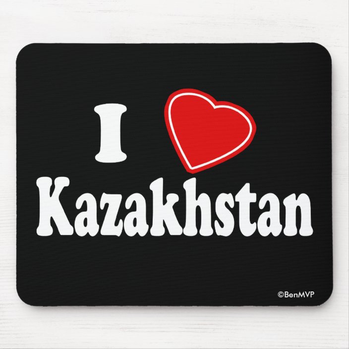 I Love Kazakhstan Mousepad