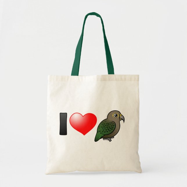 I Love Keas Tote Bag (Front)