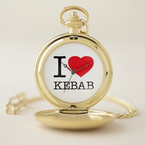 I LOVE KEBAB POCKET WATCH