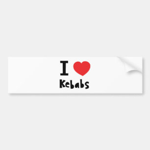 I love Kebabs Bumper Sticker