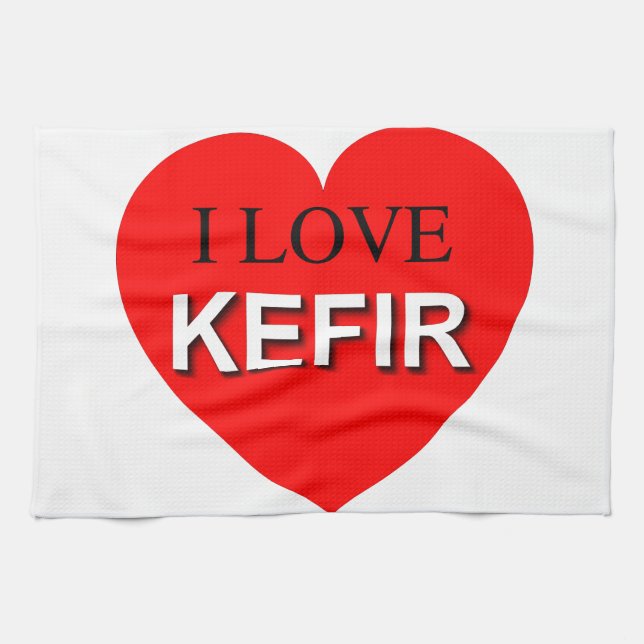 I Love Kefir Towel (Horizontal)