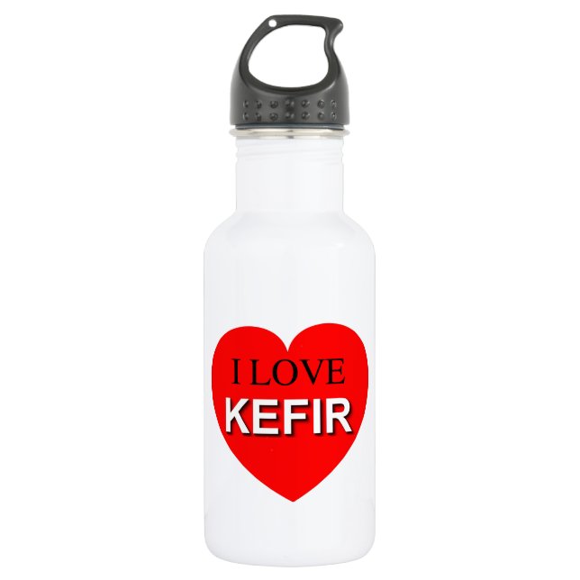 I Love Kefir Water Bottle (Front)