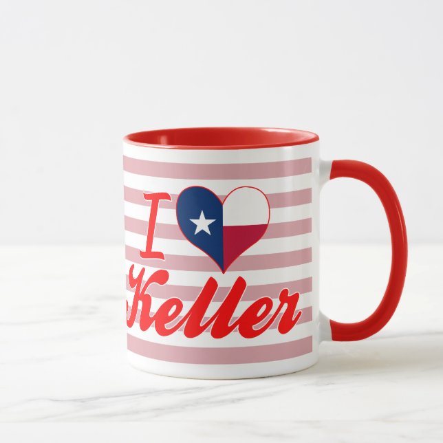 I Love Keller, Texas Mug (Right)