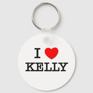 I Love Kelly Keychain