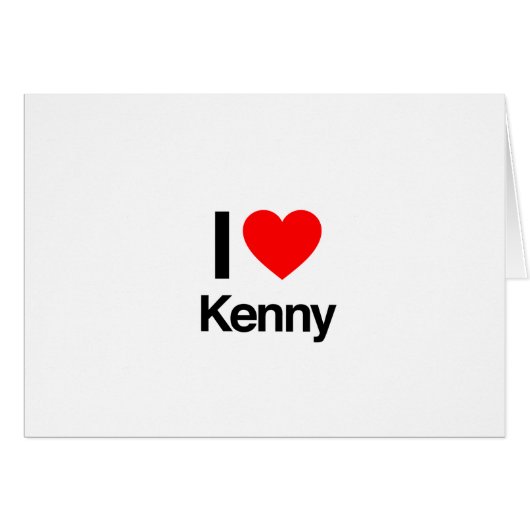 i love kenny cards (Front Horizontal)