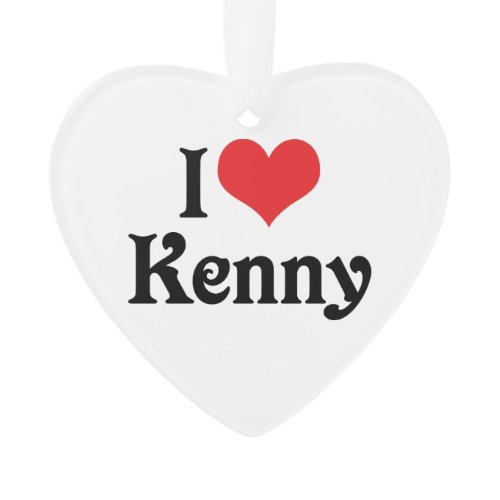 I Love Kenny Ornament