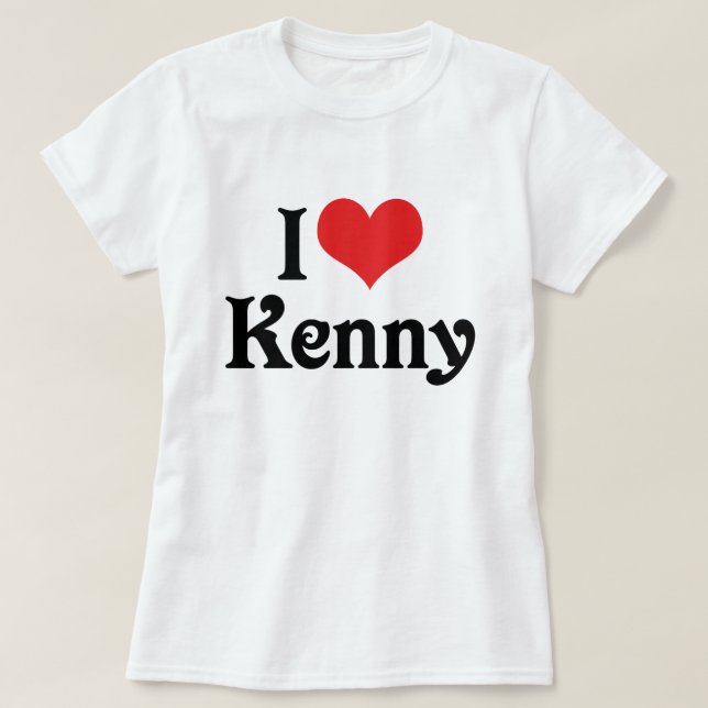I Love Kenny T-Shirt (Design Front)