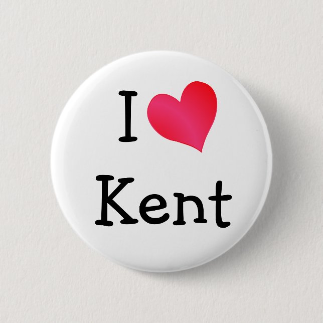 I Love Kent Button (Front)