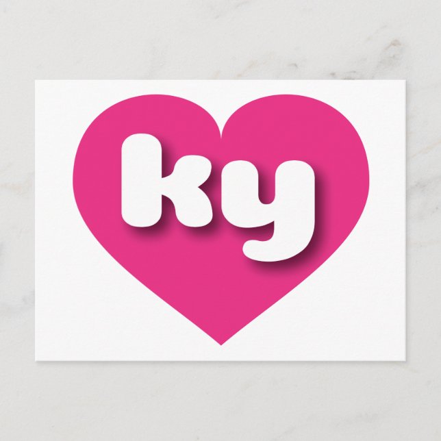 I love Kentucky - ky hot pink heart Postcard (Front)