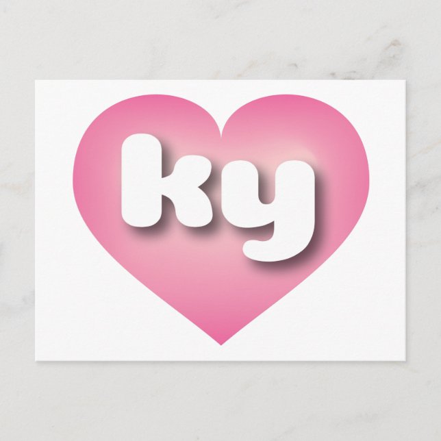 I love Kentucky - ky pink fade heart Postcard (Front)