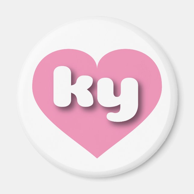 I love Kentucky - ky pink heart Magnet (Front)