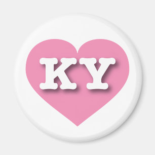 I love Kentucky - KY pink heart Magnet