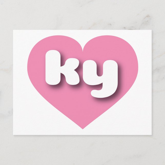 I love Kentucky - ky pink heart Postcard (Front)